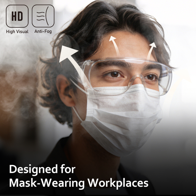 OTG-Schutzbrille, die über Korrekturbrillen passt | ANSI Z87.1 und EN166