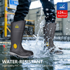 Gummi-Gummi-Stiefel wasserdicht W-6055 Schwarz