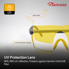 Laserschutz PC Sicherheitsbrille KS102 Gelb