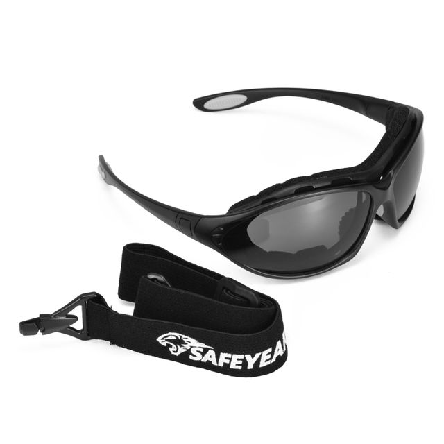 Schwarze Linsensicherheit Sonnenbrille SG002 Schwarz