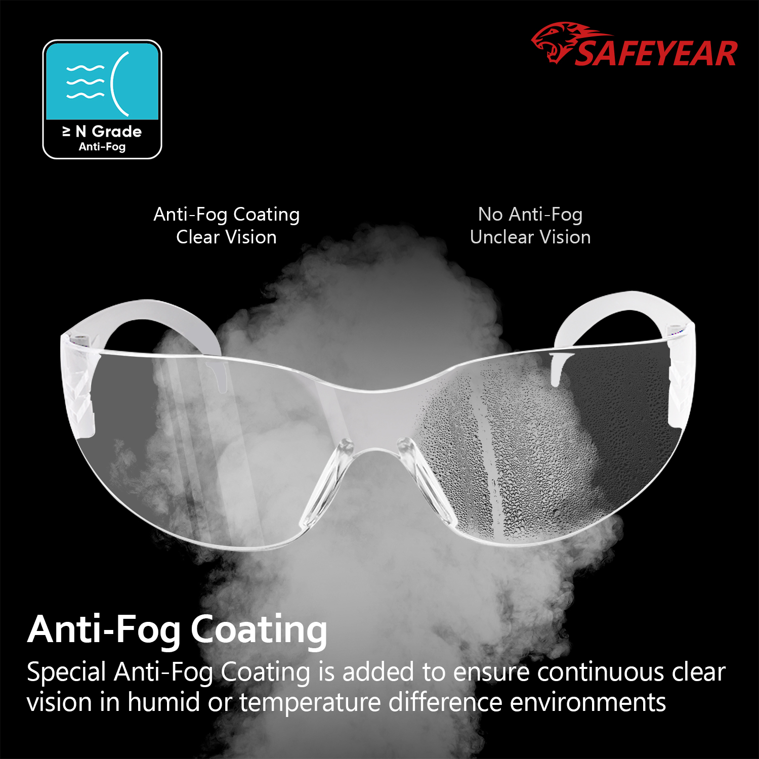 FEEFE VERSCHAFT ANSI Z87 zugelassene Sicherheitsbrille SG001
