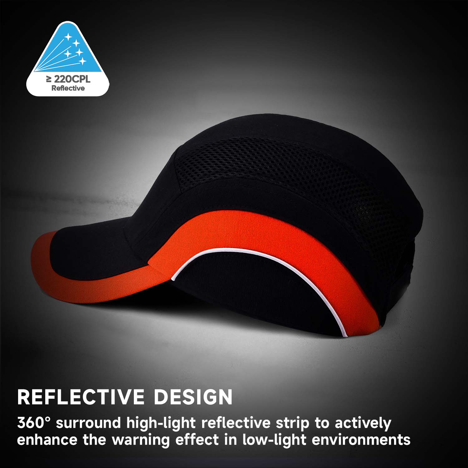 Athletic Sport Safety Cap Wh001 Dark Orange