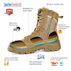 S1P Combat Safety Work Boots H-9438 Beige