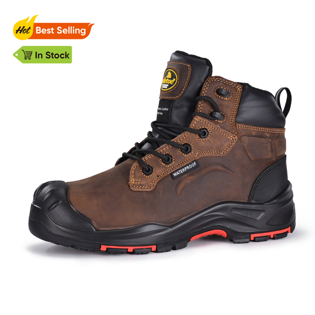 Superior Oil & Slip Resistant Metall Free Safety Mining Work Boots M-8552