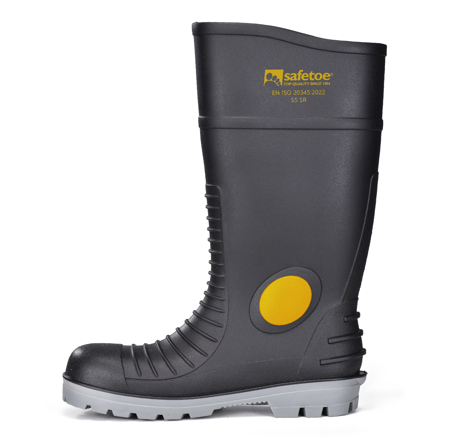 Gummistiefel Wasserdicht W-6055 Schwarz