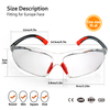 Hochklare Industrie-Schutzbrille SG003 Orange