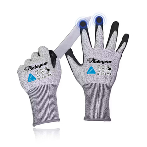 Bauarbeiten Handschuhe schneiden resistente Sicherheitsarbeit Handschuhe PD8045 Schwarz