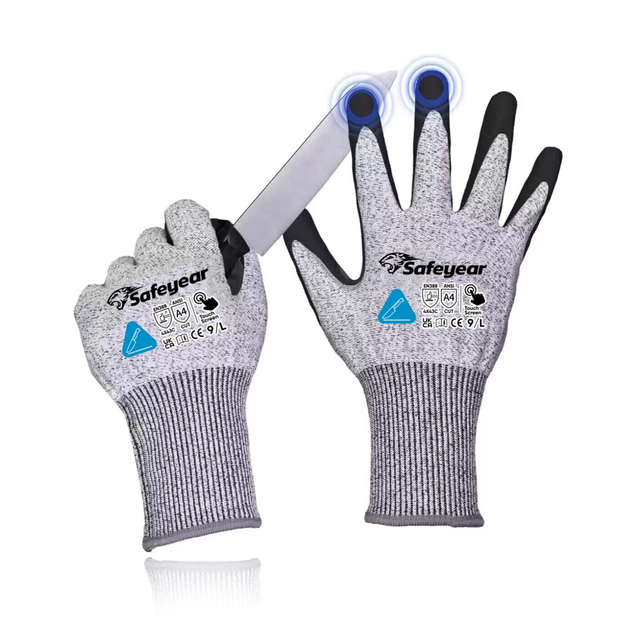 Bauarbeiten Handschuhe schneiden resistente Sicherheitsarbeit Handschuhe PD8045 Schwarz