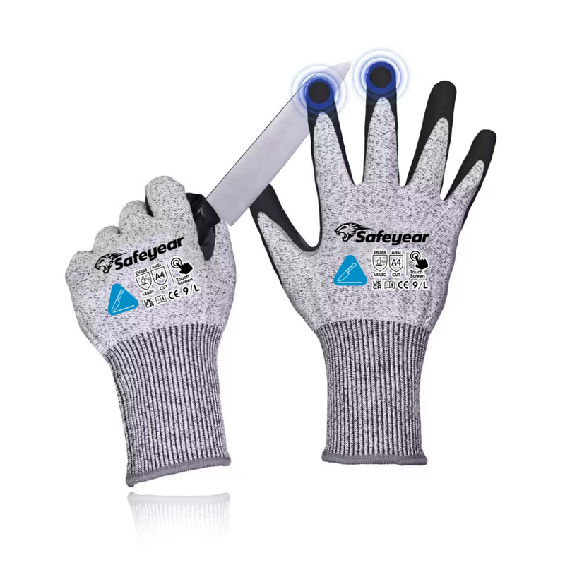 Bauarbeiten Handschuhe schneiden resistente Sicherheitsarbeit Handschuhe PD8045 Schwarz
