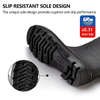 PVC-Regengummi-Stiefel W-6036 Schwarz