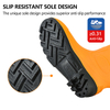 Robuste Regenstiefel mit Stahlkappe W-6037 Gelb