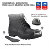 PVC Wellington Stiefel W-6050 Schwarz