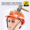 Einstellbare Rotationsknopf-Arbeit Helme W-018 Orange