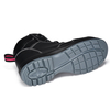 Damen-Arbeitsstiefel aus schwarzem Rindsleder mit Sicherheitsstahlkappe M-8516, glatt