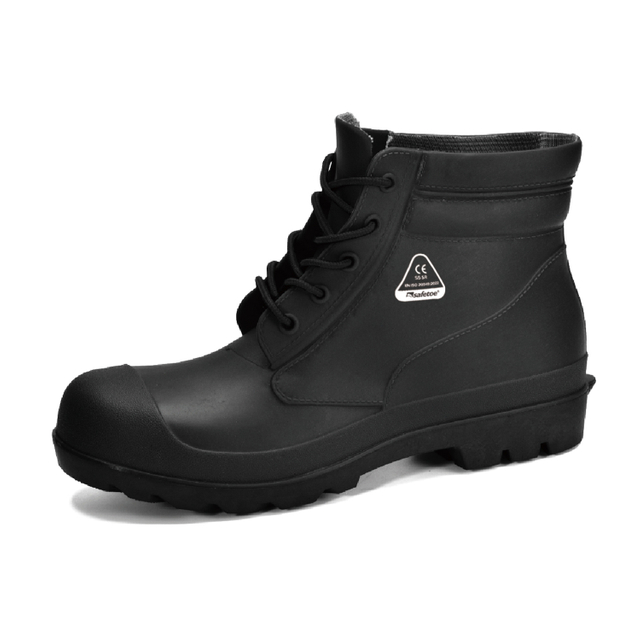 PVC Wellington Stiefel W-6050 Schwarz