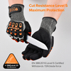 Fabrikarbeit Handschuhe Schnitt resistente mechanische Handschuhe TPR9004 Orange