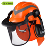 Waldhelme mit Gesichtsschild M-5009 Orange