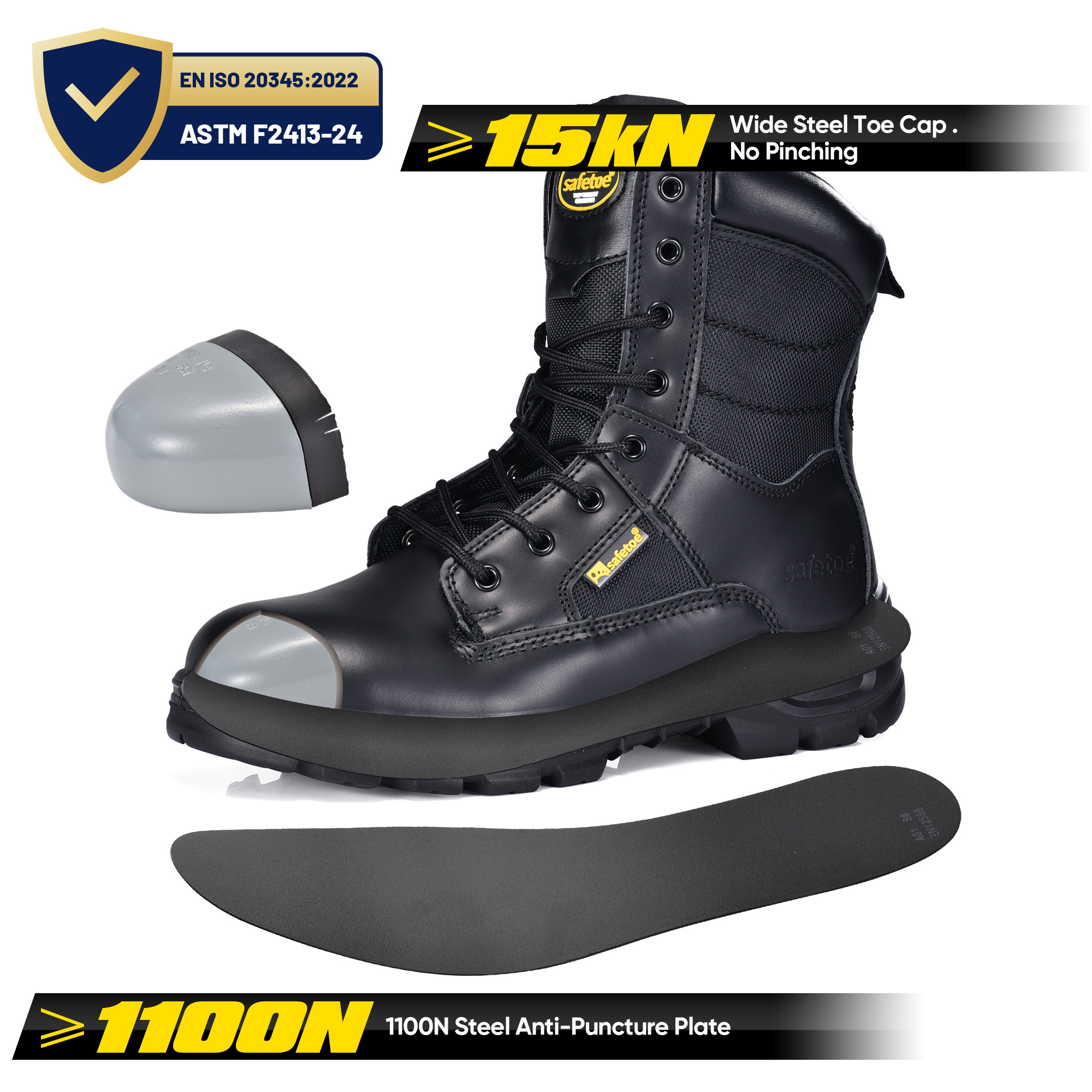 S3 Arbeitsstiefel im Militärdesign H-9438 SafeCombat-H