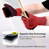 PU beschichtete Hochleistungsarbeit Handschuhe PN8003 Rot
