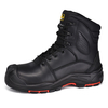 Zusammengesetzte Zehen wasserbeständige Hochleistungsstiefel H-9537 Schwarz