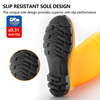 Berufsgummistiefel – Wasserdichte PVC-Arbeitsregenstiefel für den Einsatz im Freien und bei der Reinigung, Gelb