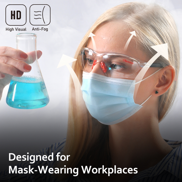 Hochklare Industrie-Schutzbrille SG003 Orange