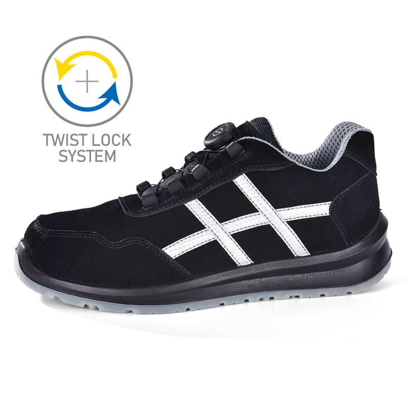 Sporty Metal Free S1P-Sicherheitsschuhe mit Twist Lock System L-7329