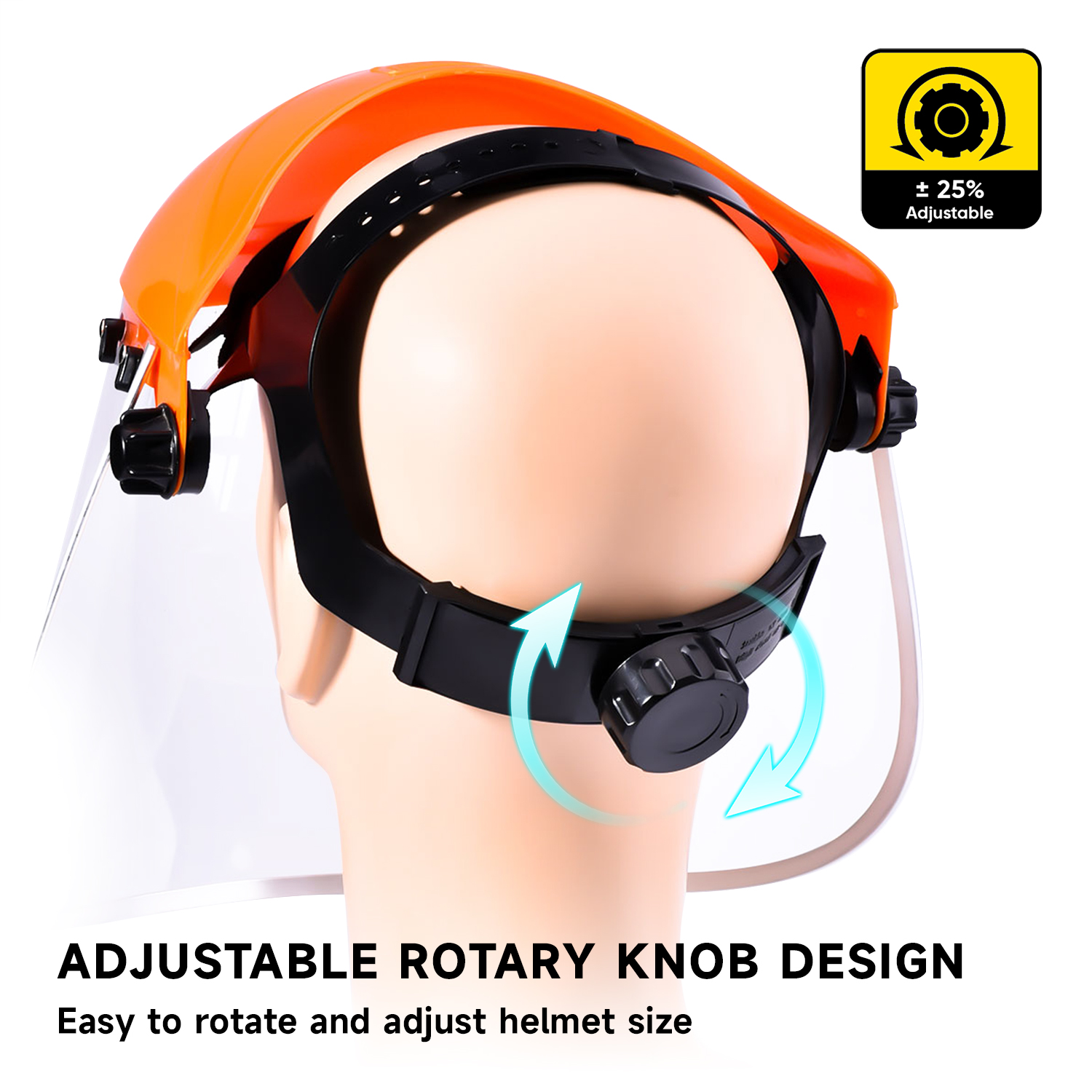 Konstruktionssicherheit Gesichtsschild M-5002 Orange