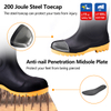 Black Wellington Safety Boots W-6037
