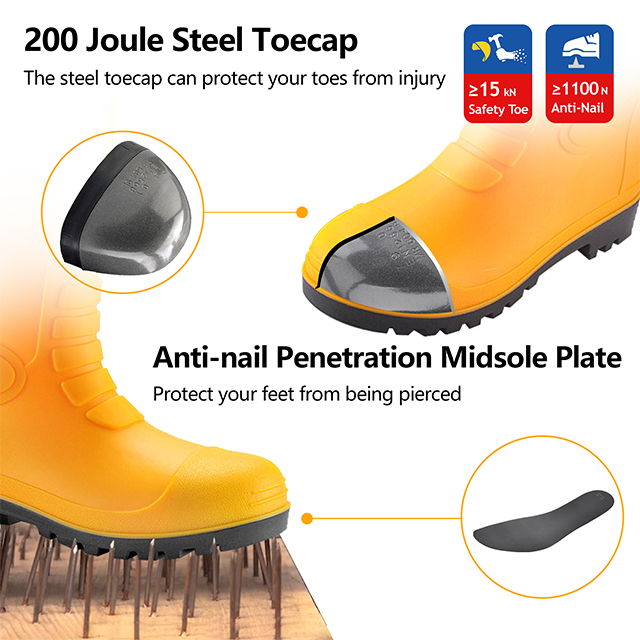 S5 Heavy Duty Regenstiefel W-6038 Gelb