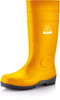 Robuste Regenstiefel mit Stahlkappe W-6037 Gelb