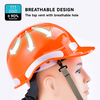 Einstellbare Rotationsknopf-Arbeit Helme W-018 Orange