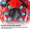 Roter Sicherheitshelm für den Bau W-036