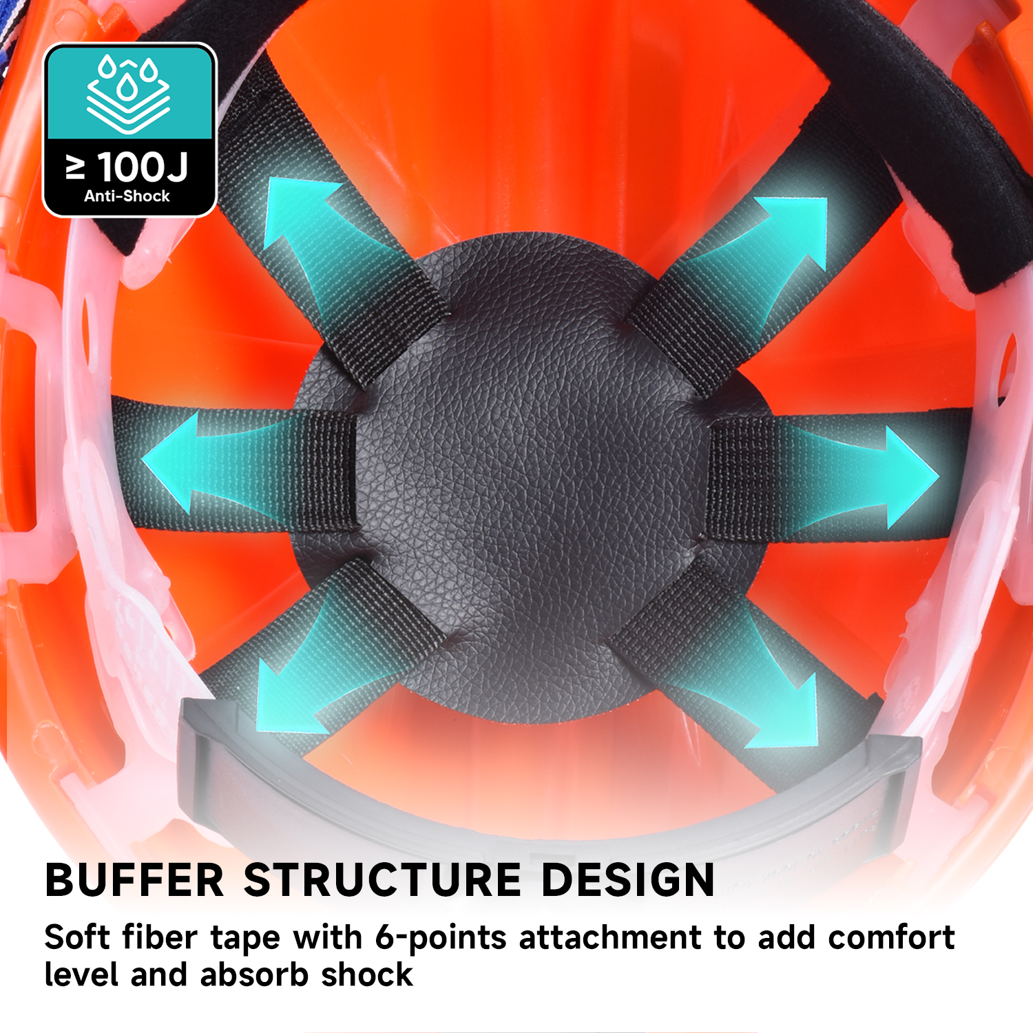 Industriesicherheitshelm W-036 Orange