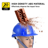 Blauer Reflexionstyp Sicherheitshelm W-036 Blau
