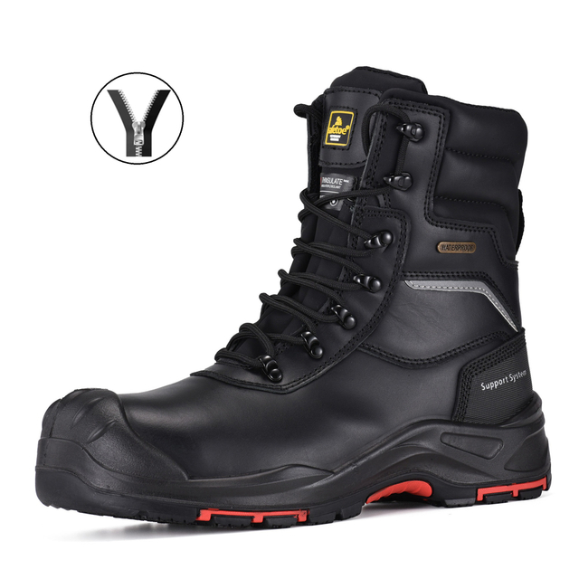 Warm Winterarbeitstiefel wasserfest für Männer Arbeiter H-9552 ZIP