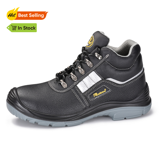 Vortigard ™ Edelstahlplatte Site Black Protective Work Boots M-8027