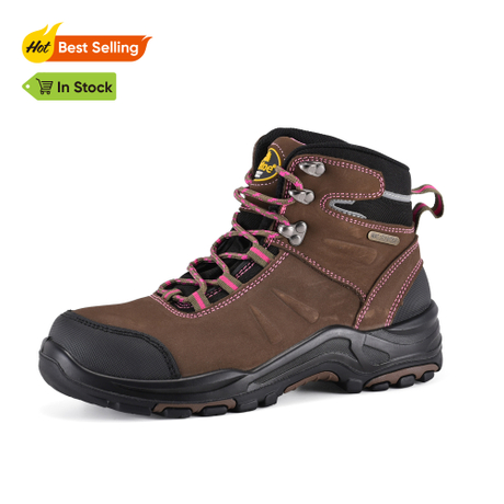 Wasserdichte und rutschfeste Damen-Arbeitsstiefel mit Stahlkappe M-8553 LiteGrace