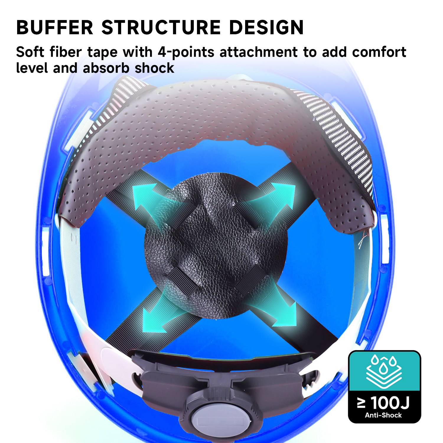 Blue Industrial Safety Helme W-003