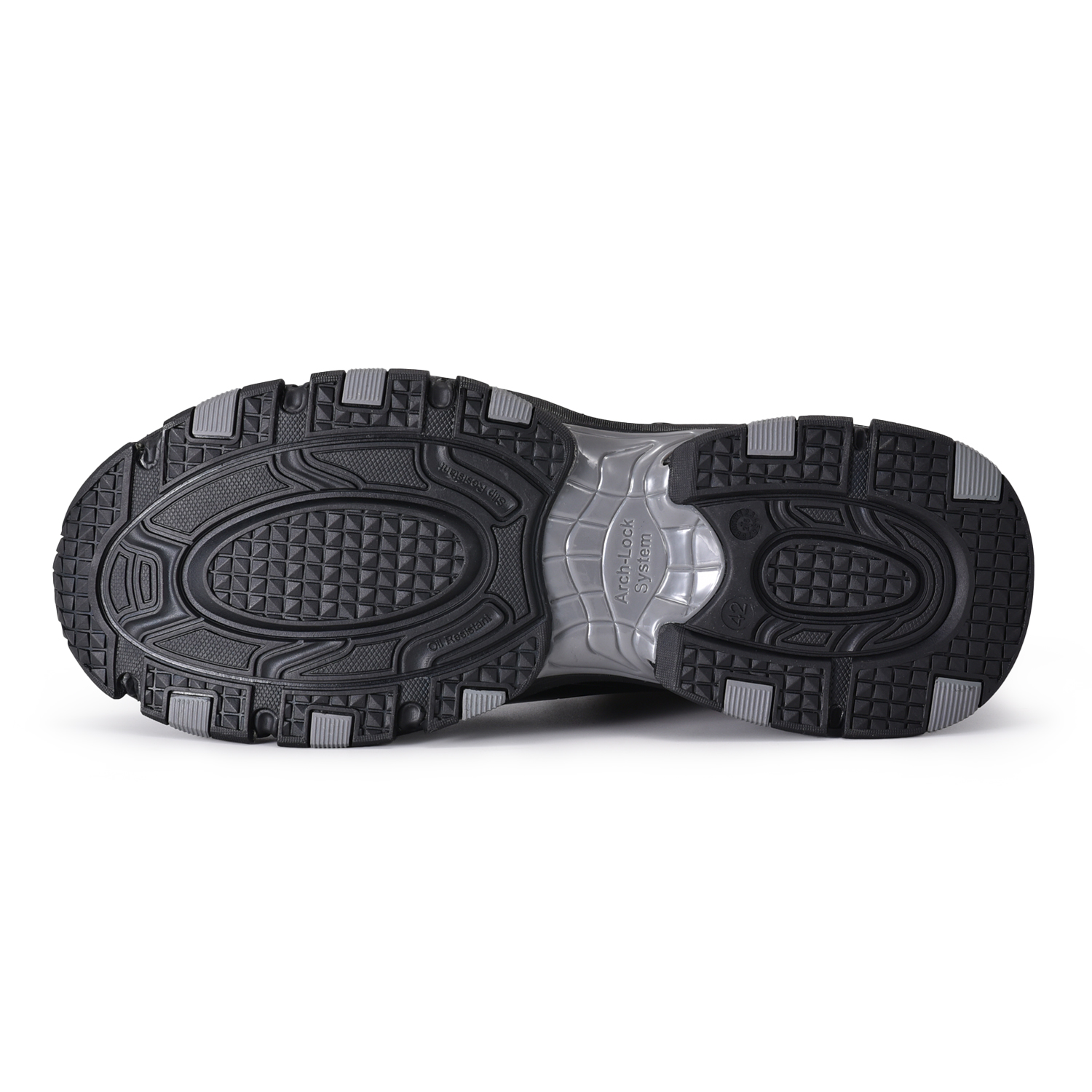 Atmungsaktive Sicherheitsstiefel im Outdoor-Design mit Drehverschluss, leichter Aluminiumkappe und PE-Platte M-8589