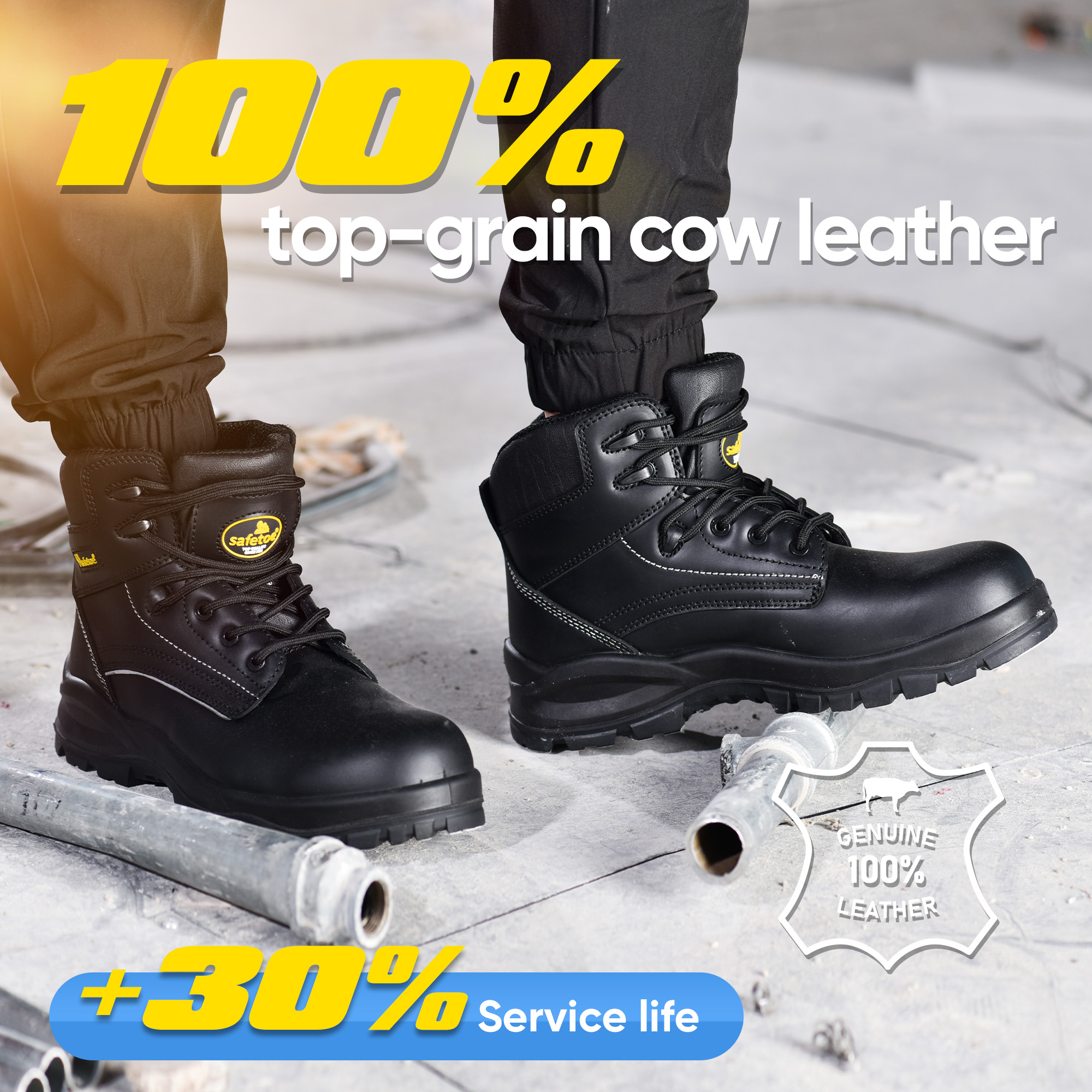 LG-Arbeitsstiefel mit Ladder-Grip-Außensohle, M-8356RBLG VoltLock, mit der besten EH-Einstufung für elektrische Gefahren