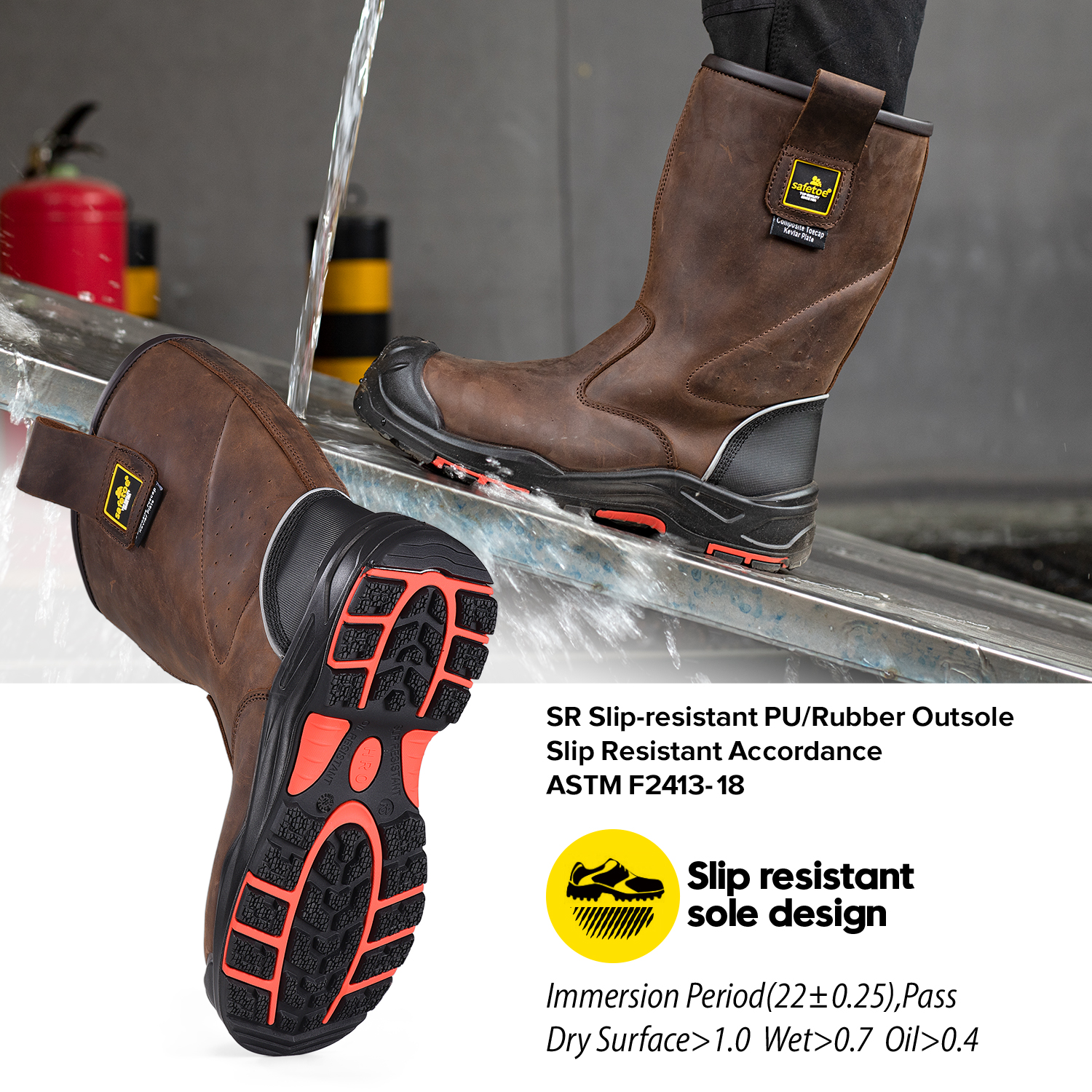 S3 Ölindustrie Boots Sicherheits-Rigger Arbeitsstiefel H-9437 