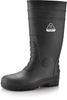 Wasserdichte Gummi-Gummi-Stiefel W-6038 Schwarz