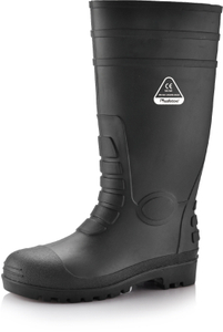 Wasserdichte Gummi-Gummi-Stiefel W-6038 Schwarz