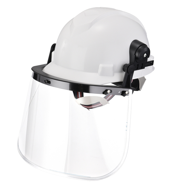 Nicht belüfteter Schutzhelm mit Gesichtsschutzvisier