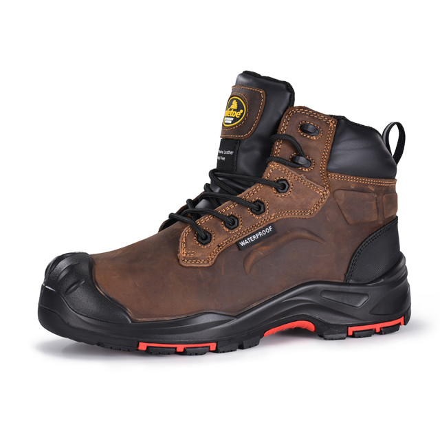 Metallfreie Industrie-Sicherheitsstiefel mit Zehen- und Pannenschutz aus Verbundwerkstoff | M-8552