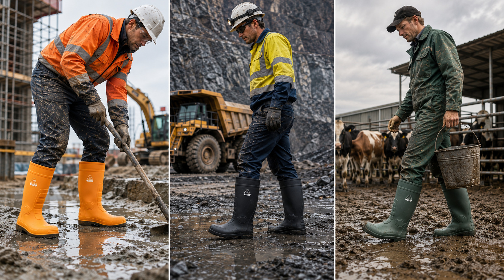 Sicherheitsgummistiefel f&uuml;r Industriearbeiten