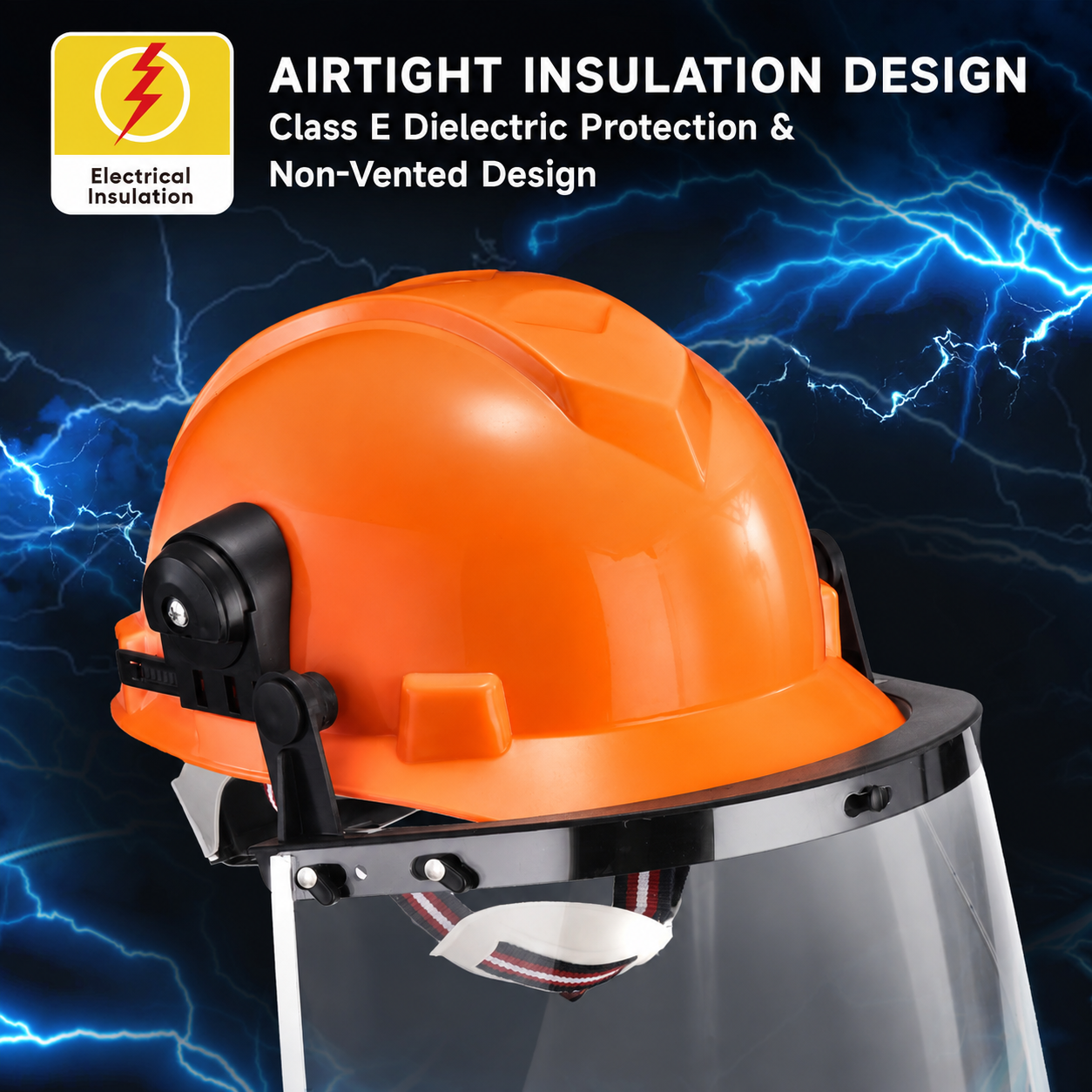 Elektrischer Schutzhelm der Klasse E mit Gesichtsschutz W-003V