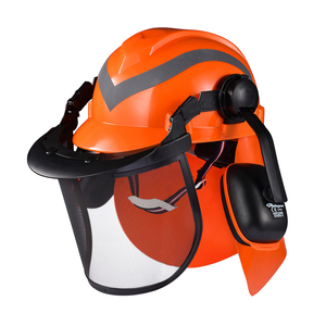 Waldhelme mit Gesichtsschild M-5009 Orange