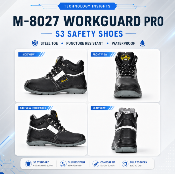 M-8027 WorkGuard Pro: Wenn Sicherheitsschuhe mehr als nur Ausrüstung sind – sie werden zum Selbstvertrauen des Arbeiters